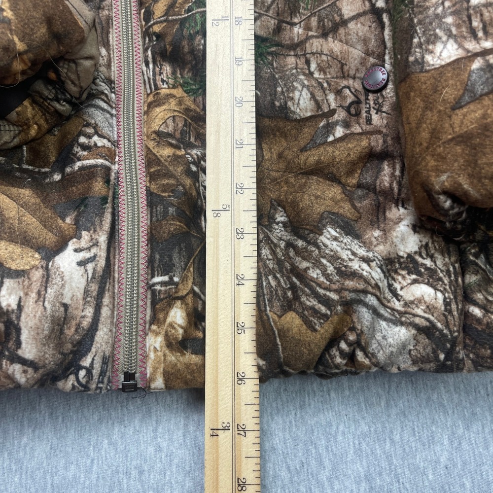 Realtree Xtra Camo Puffer Jacket Womens L Brown Pink Faux Fur Hood EUC - Picture 11 of 13